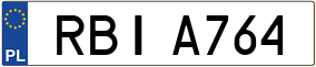 Trailer License Plate